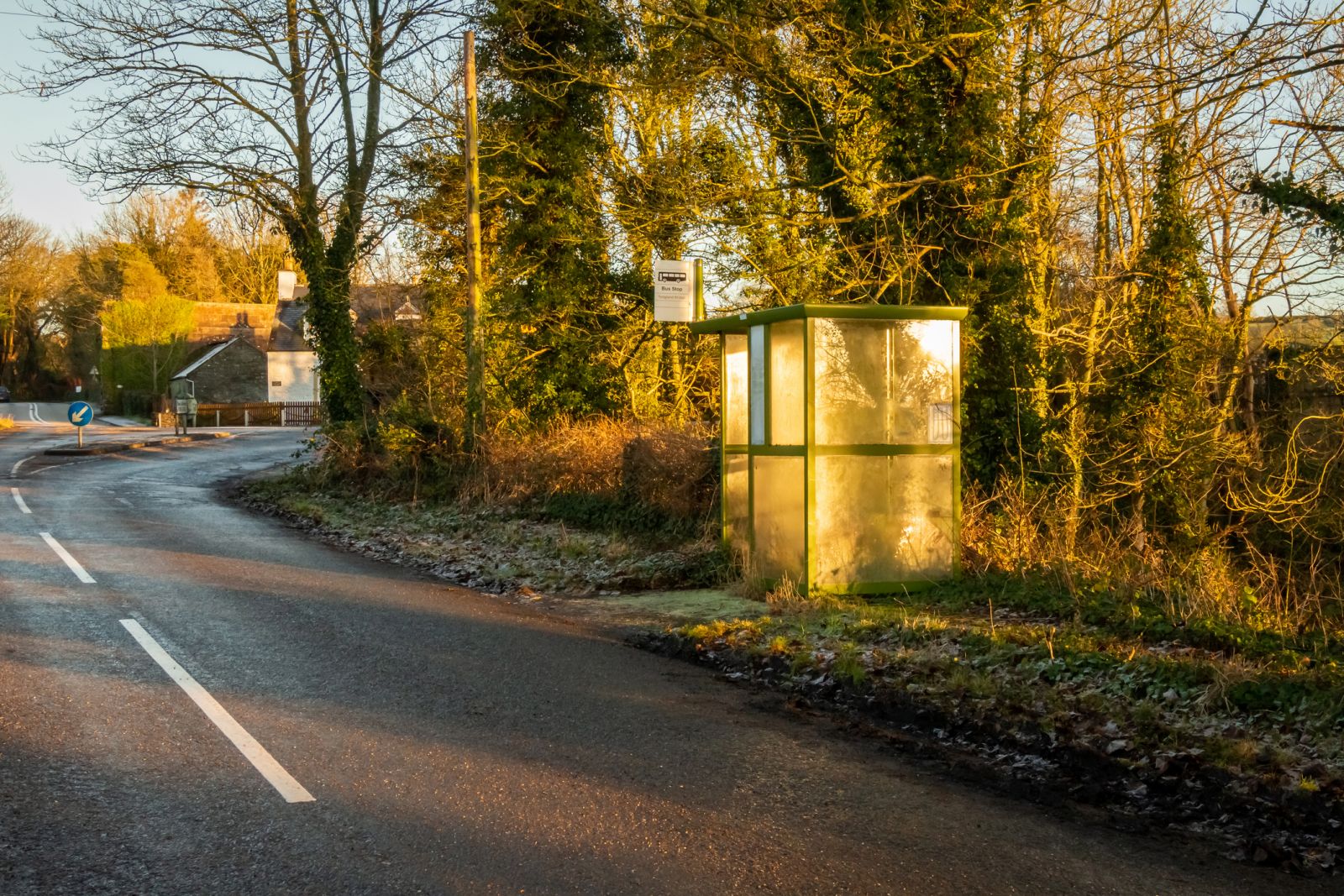  Bus stop in rural Scotland banner image