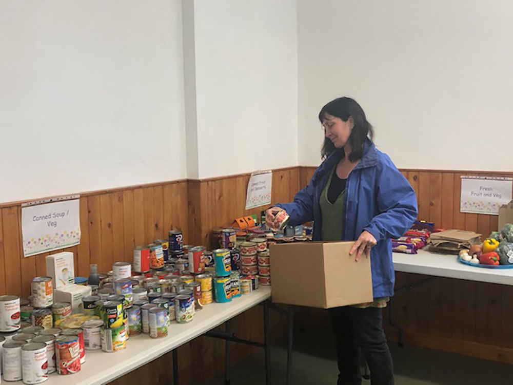 Volunteers at Johnshaven Community Larder