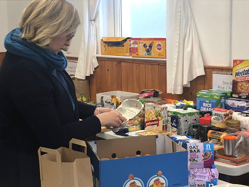 Volunteers at Johnshaven Community Larder