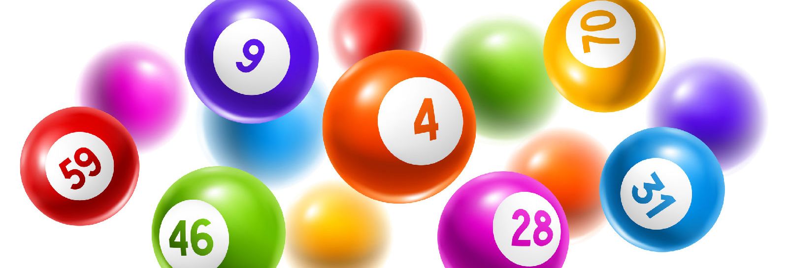 multicoloured lottery balls banner image