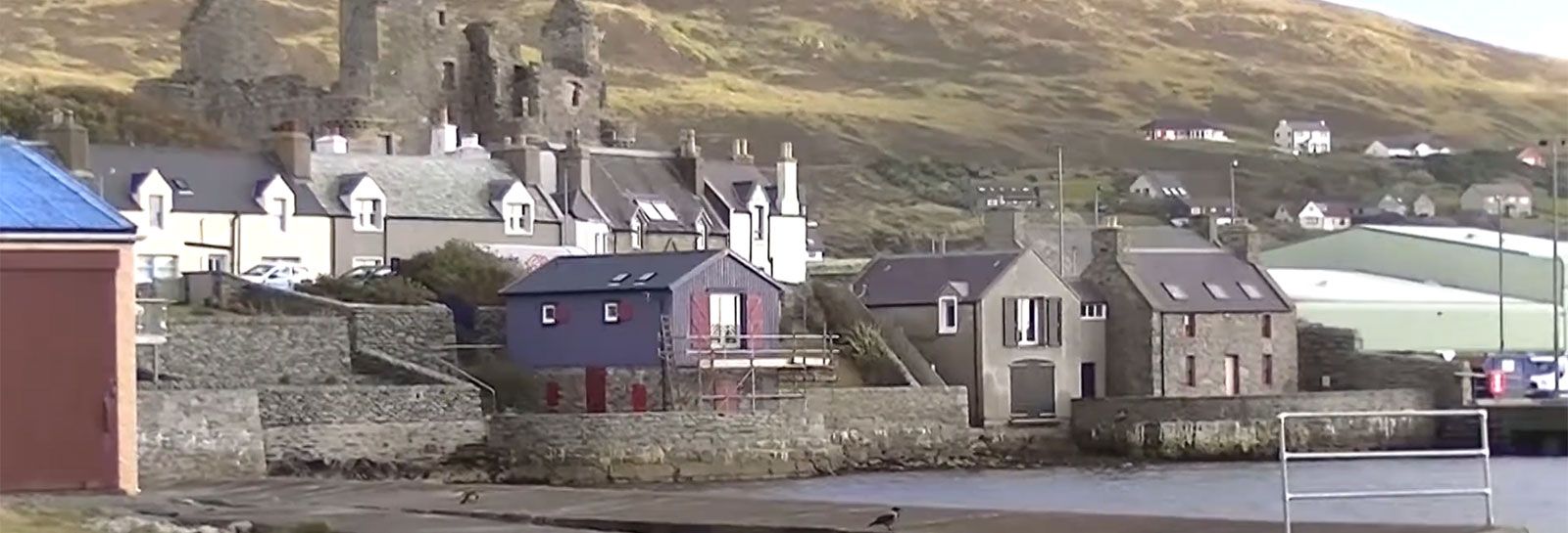 View of Scalloway from harbour banner image