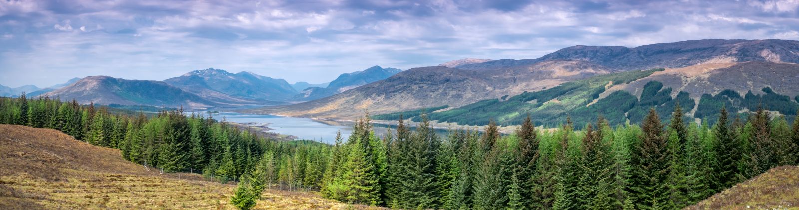 View of Scottish landscape banner image
