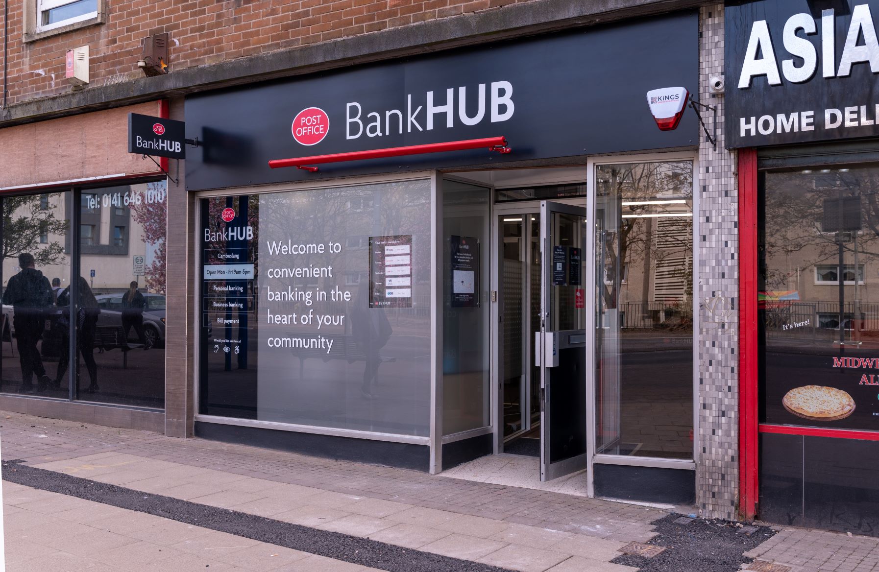 Shop facade of Cambuslang Banking Hub