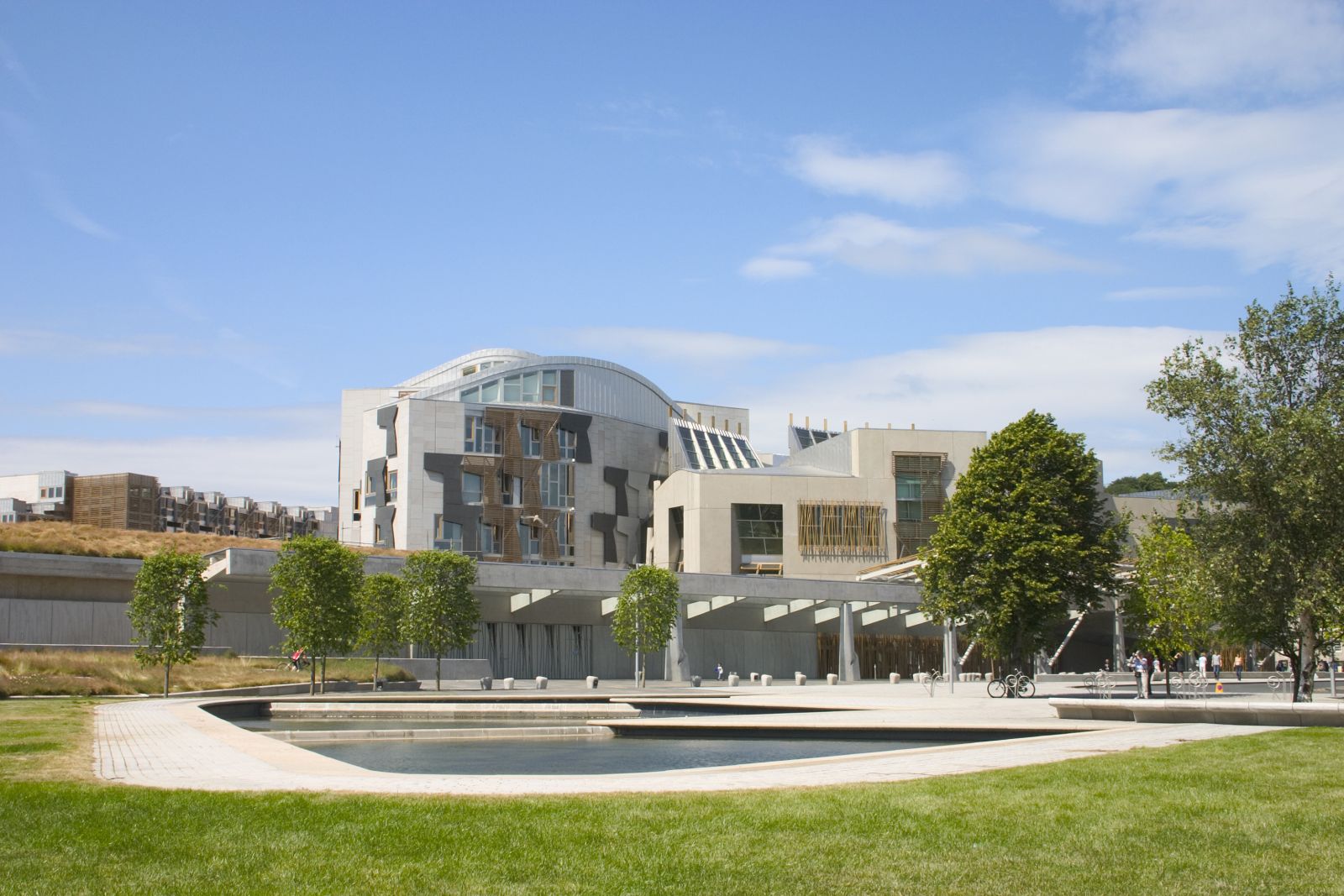 Exterior of Scottish Parliament building banner image