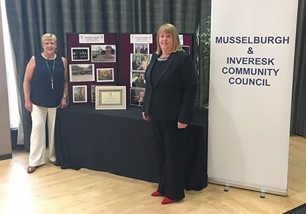 Chair Irene Tait and Secretary Margaret Stewart of Musselburgh and Inveresk Community Council